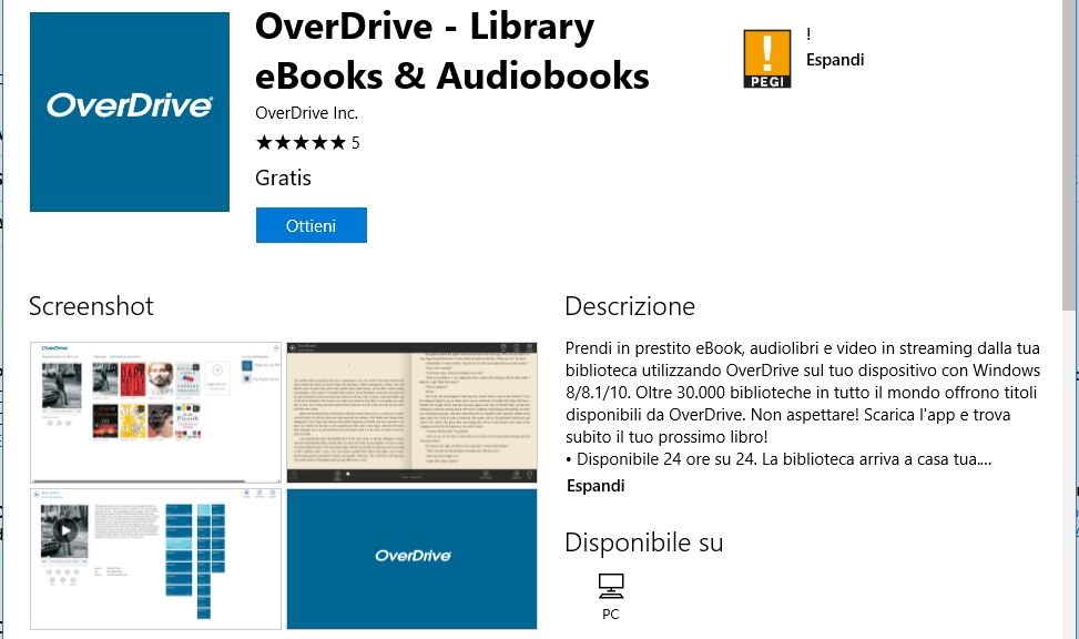 Leggere ebook dal cellulare - OverDrive