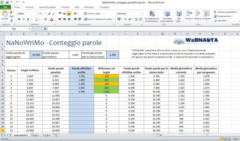 Excel Contare Celle Colorate Senza Macro