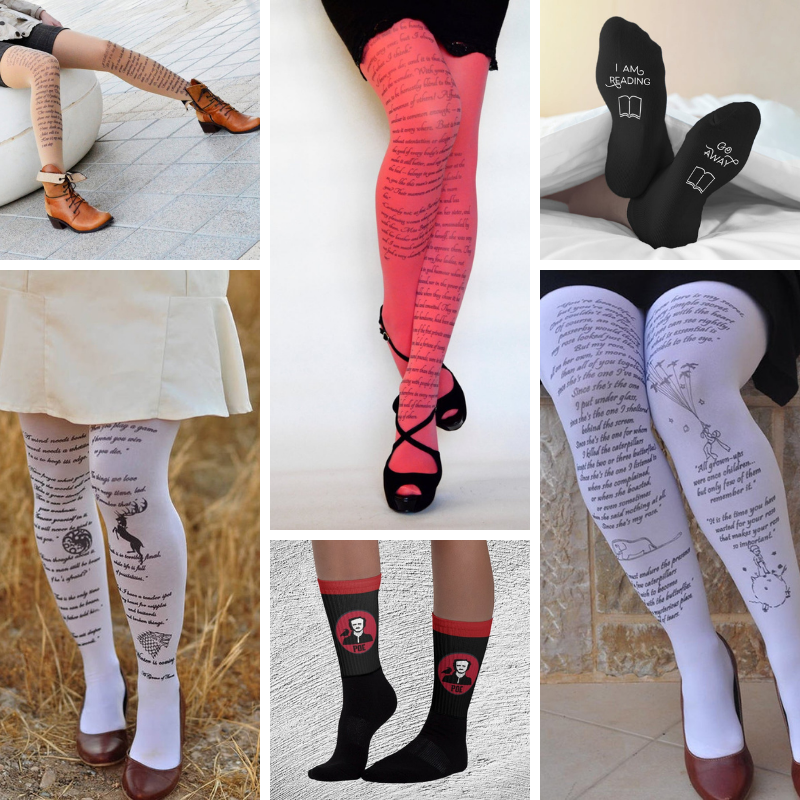 Regali per lettori (e scrittori): calze e calzini letterari