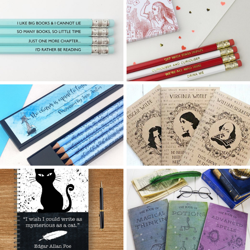 Regali per lettori (e scrittori): cartoleria a tema letterario