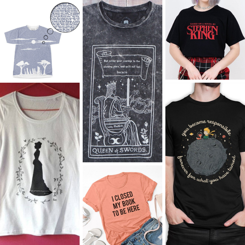 Regali per lettori (e scrittori): magliette letterarie