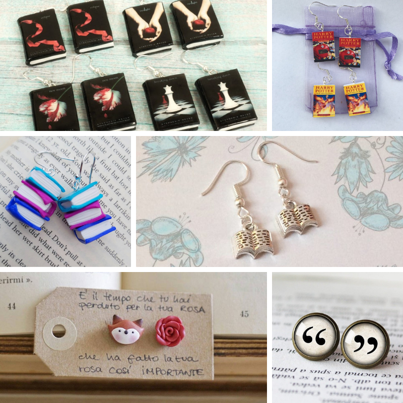 Regali per lettori (e scrittori): orecchini letterari