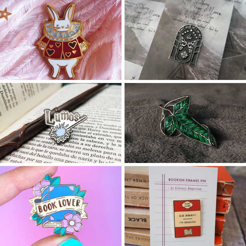 Regali per lettori (e scrittori): spille letterarie