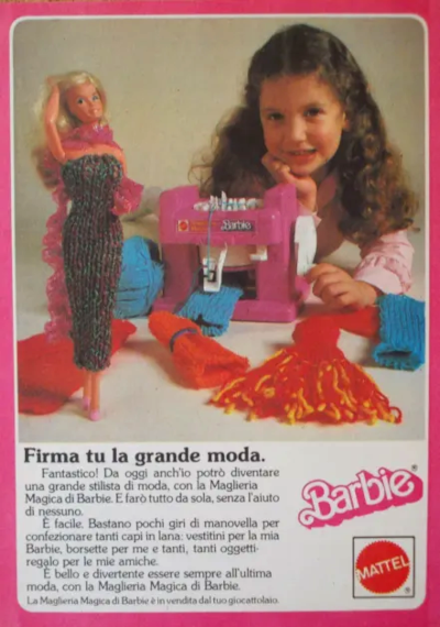 Barbie Maglieria Magica anni 80 - Mattel (C)