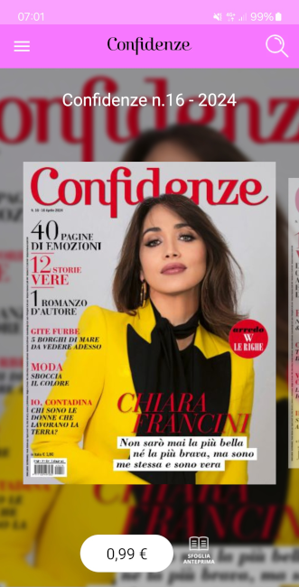 Confidenze numero 16-2024 - La nuova app digitale