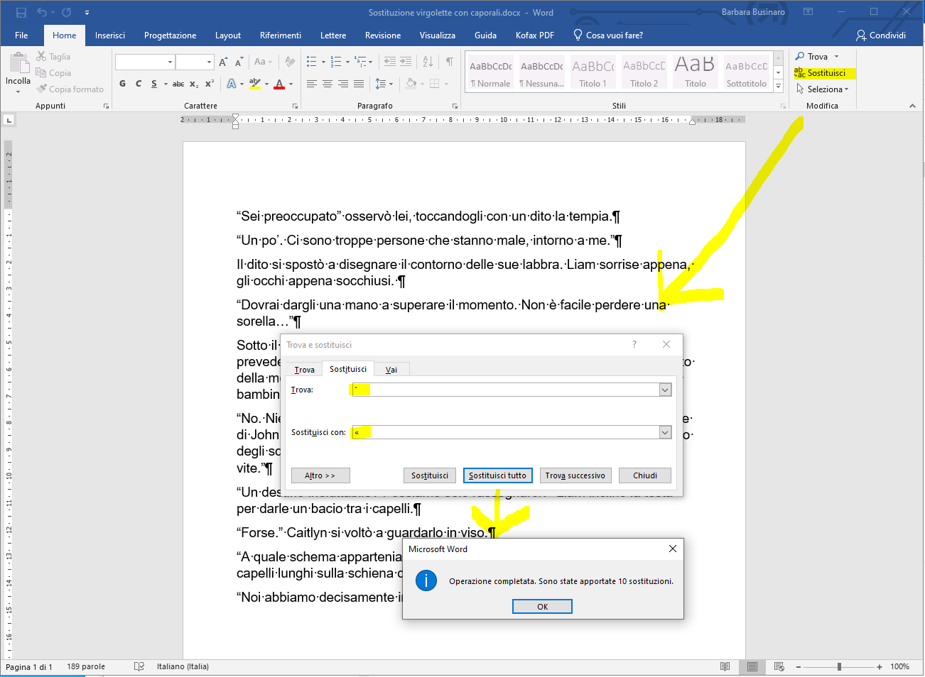 Microsoft Word - sostituzione con caporali 1