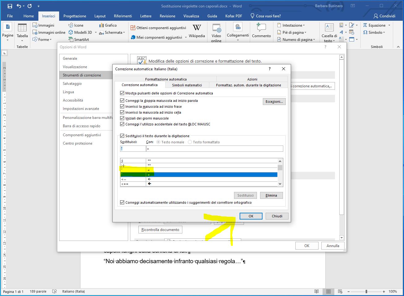 Microsoft Word - sostituzione con caporali 5