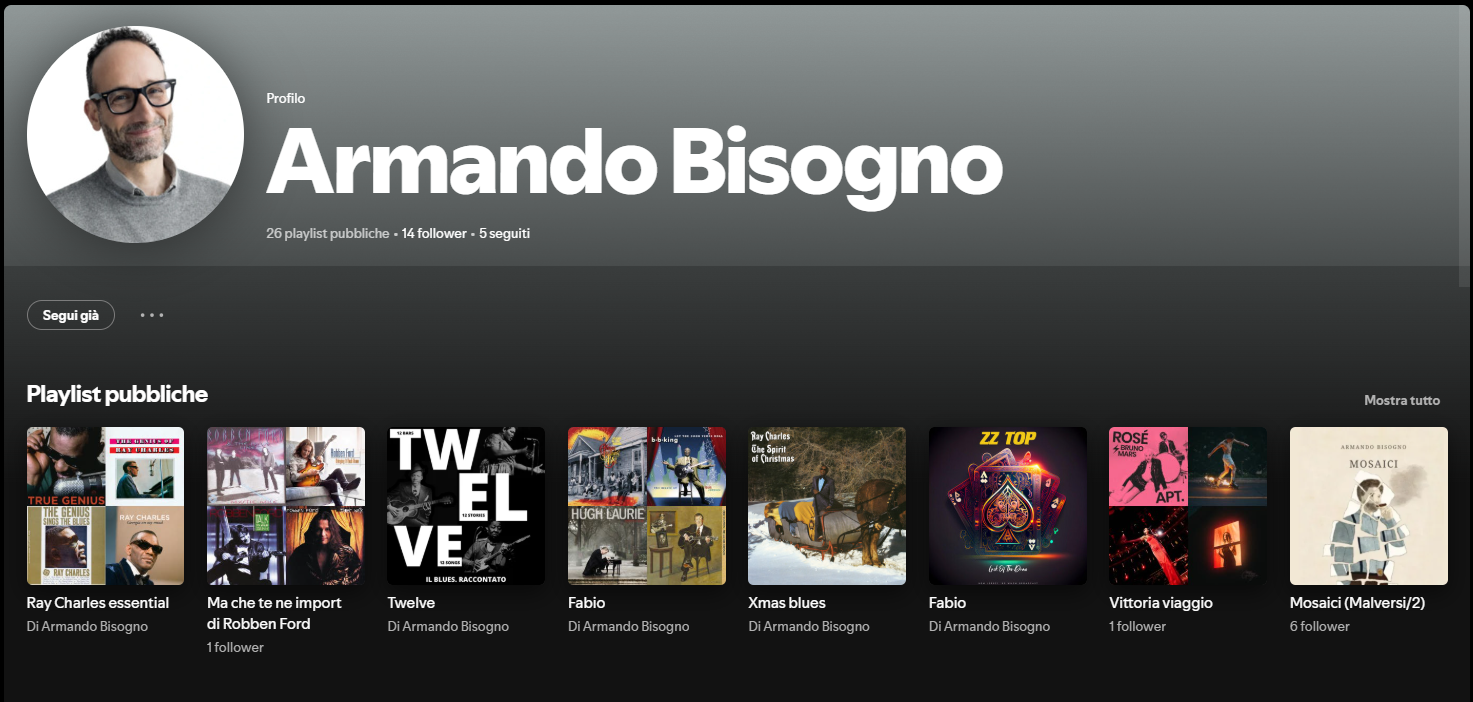 Armando Bisogno su Spotify
